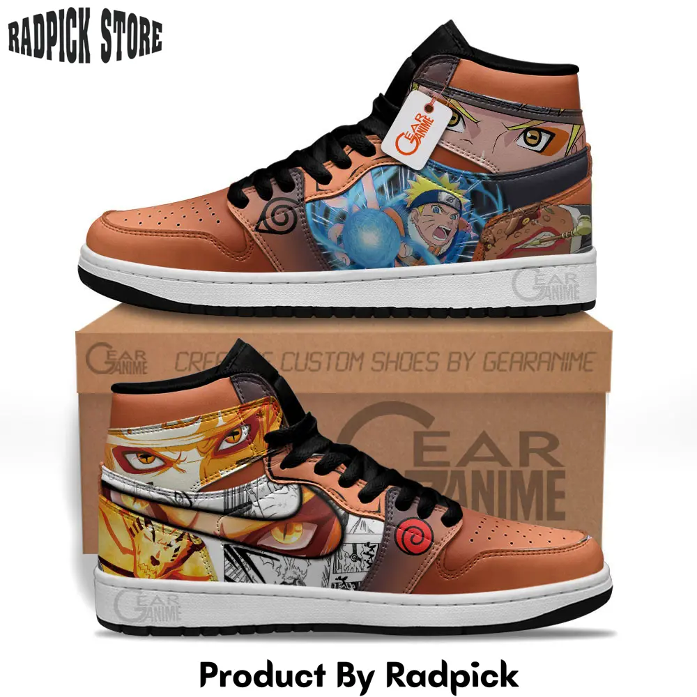 Uzumaki air jordan high top sneakers custom anime shoes  rp0354030